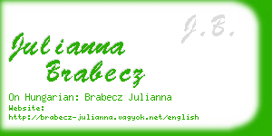 julianna brabecz business card